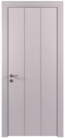 Дверь Tivoli / Тиволи Б-1 Серый Флокс эмаль (RAL 358-71-02) без стекла