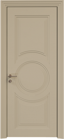 Дверь Ravenna Neo Classic Scalino Серое Льняное волокно эмаль по шпону (RAL 075-70-10) без стекла