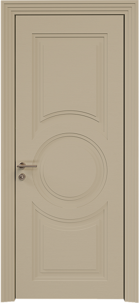 Межкомнатная дверь Ravenna Neo Classic Scalino, цвет - Серое Льняное волокно эмаль по шпону (RAL 075-70-10), Без стекла (ДГ)