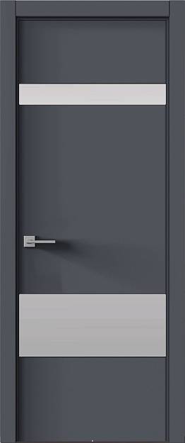 Межкомнатная дверь Tivoli К-4, Без стекла (ДГ), цвет - Антрацит ST