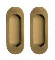 Ручка для раздв. двери ARCHI A-K02-VOAB (Античная бронза) комплект из 2шт.