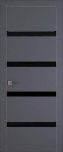 Дверь Tivoli / Тиволи Д-4 Графитово-серая эмаль (RAL 7024) со стеклом
