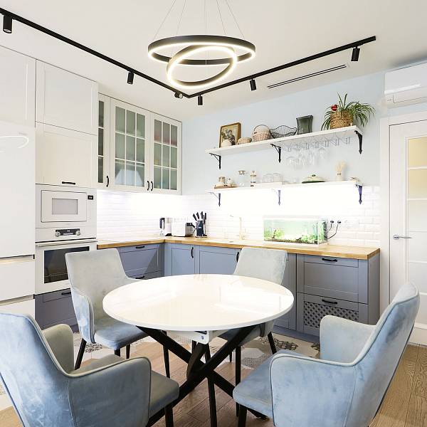 Проект трехкомнатной квартиры для семьи с двумя детьми. Дизайнер Шуклина Мария - фото 4