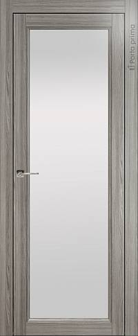 Дверь Sorrento Б4 Орех пепельный со стеклом