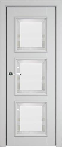 Дверь Milano Porta Classic LUX Серая эмаль (RAL 7047) со стеклом