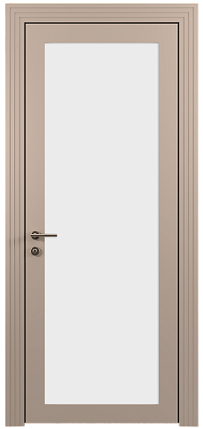 Дверь Tivoli З-1 Бежевое Ядро Миндаля эмаль (RAL 070-85-05) со стеклом