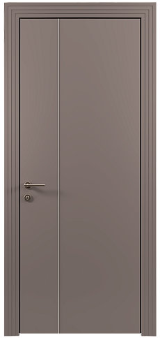 Дверь Tivoli / Тиволи В-1 Серая стяжка эмаль (RAL 060-60-05) без стекла