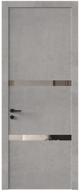 Межкомнатная дверь Tivoli / Тиволи В-4, Со стеклом (ДО), цвет - Белый камень