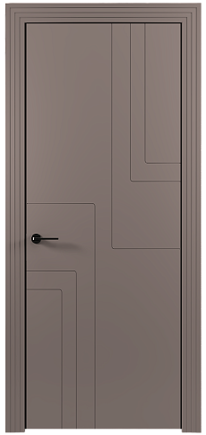 Дверь Futuro Moderno / Футуро Модерно Серая стяжка эмаль (RAL 060-60-05) без стекла