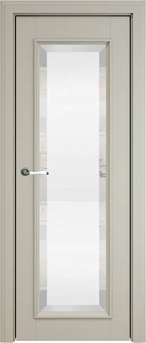 Дверь Domenica Porta Classic LUX Серо-оливковая эмаль (RAL 7032) со стеклом