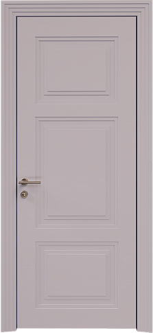 Дверь Siena Neo Classic Scalino Серо-Розовый мордовник эмаль по шпону (RAL 020-60-05) без стекла