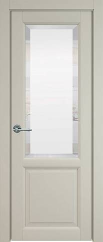 Дверь Dinastia Porta&nbsp;Classic Серо-оливковая эмаль (RAL 7032) со стеклом