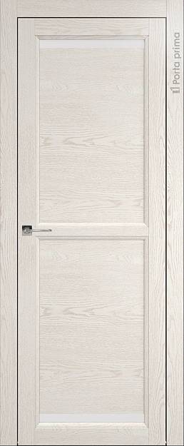 Межкомнатная дверь Sorrento-R Г1, цвет - Белый ясень (nano-flex), Без стекла (ДГ)