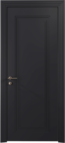 Дверь Domenica Neo Classic Scalino Черная эмаль (RAL 9004) без стекла
