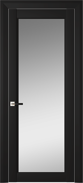 Межкомнатная дверь Domenica Neo Classic Decoro, Со стеклом (ДО), цвет - Чёрный ST