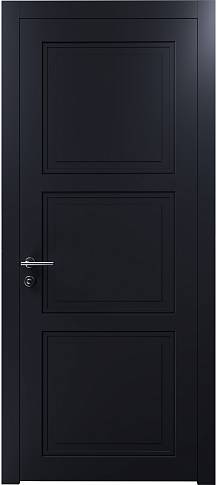 Дверь Milano Neo Classic Черная эмаль (RAL 9004) без стекла