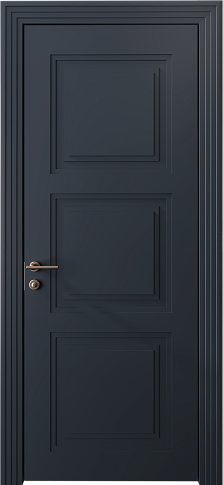 Дверь Milano Neo Classic Scalino Графитово-серая эмаль (RAL 7024) без стекла