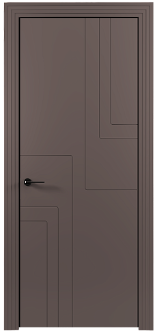 Дверь Futuro Moderno / Футуро Модерно Серо-Розовый мордовник эмаль (RAL 020-60-05) без стекла