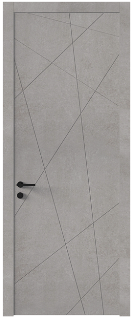 Межкомнатная дверь Tivoli / Тиволи В-5, Без стекла (ДГ), цвет - Белый камень