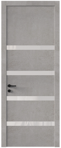 Дверь Tivoli / Тиволи Д-4 Белый камень со стеклом