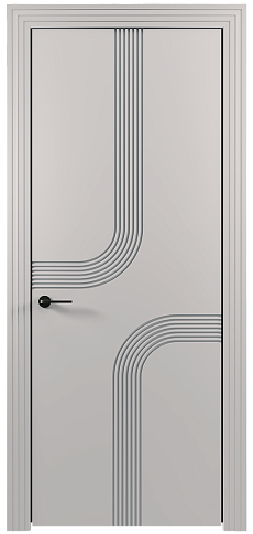 Дверь Armonia Moderno / Армония Модерно Серая эмаль (RAL 7047) без стекла