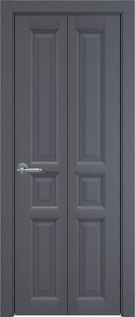 Межкомнатная дверь Porta Classic Imperia-R Книжка, Без стекла (ДГ), цвет - Графитово-серая эмаль (RAL 7024)
