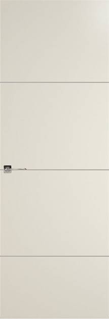 Межкомнатная дверь Tivoli Г-2 Невидимка, Без стекла (ДГ), цвет - Жемчужная эмаль (RAL 1013)