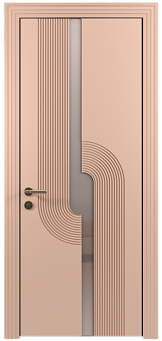 Дверь Cascato Moderno Серый цемент эмаль (RAL 060-70-10) без стекла