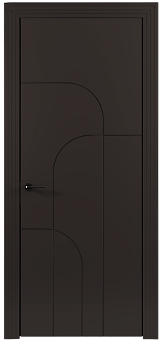 Дверь Arco Moderno / Арко Модерно Чёрный Базальт эмаль (RAL 040-30-05) без стекла