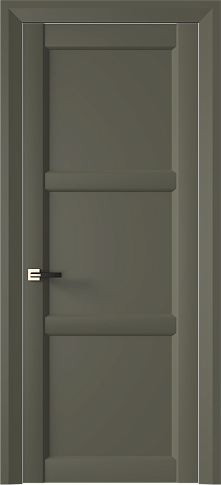 Дверь Milano Neo Classic Decoro Серый Мох эмаль (RAL 7003) без стекла