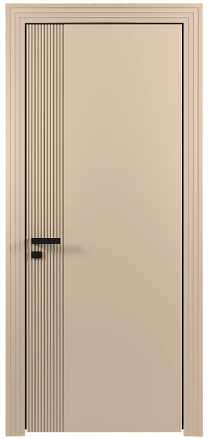 Межкомнатная дверь Sinistro, Без стекла (ДГ), цвет - Бежевый Мел эмаль (RAL 075-80-10)
