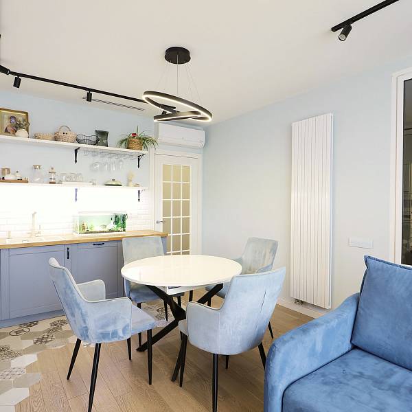 Проект трехкомнатной квартиры для семьи с двумя детьми. Дизайнер Шуклина Мария - фото 5