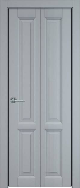 Межкомнатная дверь Porta Classic Dinastia Книжка, Без стекла (ДГ), цвет - Серебристо-серая эмаль (RAL 7045)