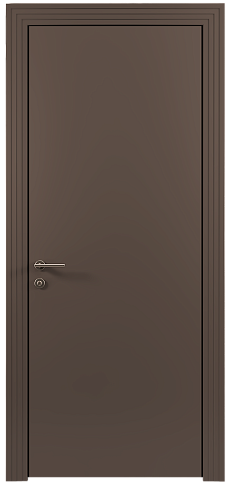 Дверь Tivoli А-1 Коричневый Тик эмаль (RAL 050-50-10) без стекла