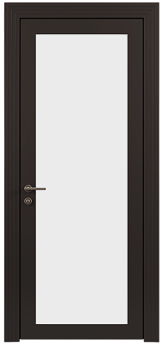 Дверь Tivoli З-1 Чёрный Базальт эмаль (RAL 040-30-05) со стеклом