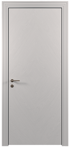 Дверь Tivoli К-1 Серая эмаль по шпону (RAL 7047) без стекла