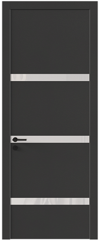 Дверь Tivoli Г-4 Диамант серый со стеклом