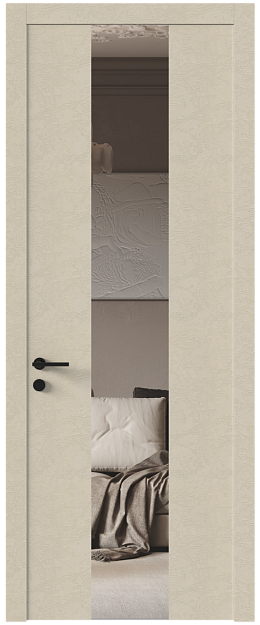 Межкомнатная дверь Tivoli / Тиволи Ж-1, Со стеклом (ДО), цвет - Версилк крем