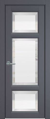 Дверь Siena Porta Classic / Сиена Порта Классик Графитово-серая эмаль (RAL 7024) со стеклом