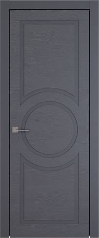Дверь Tivoli М-5 Графитово-серая эмаль по шпону (RAL 7024) без стекла