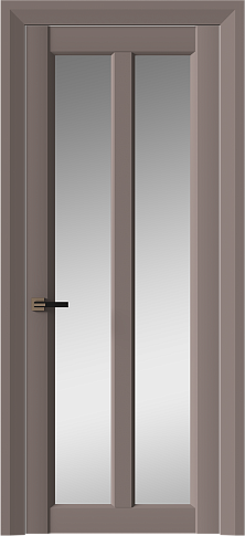Дверь Prato Neo Classic Decoro / Прато Нео Классик Декоро Теплый Серый эмаль (RAL 040-60-05) со стеклом
