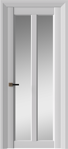 Дверь Prato Neo Classic Decoro / Прато Нео Классик Декоро Серая эмаль (RAL 7047) со стеклом