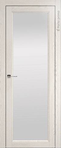 Дверь Sorrento Б4 Белый ясень nano-flex со стеклом