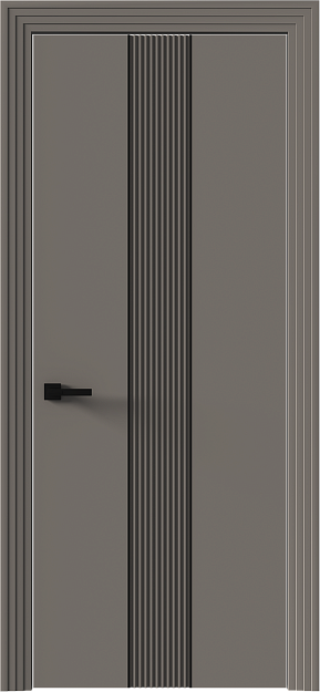 Межкомнатная дверь Pilastro, Без стекла (ДГ), цвет - Серая стяжка эмаль (RAL 060-60-05)