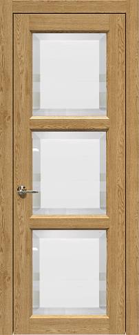Дверь Milano Porta Classic Дуб натуральный со стеклом