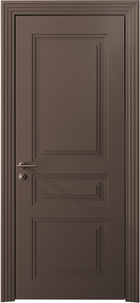 Межкомнатная дверь Imperia-R Neo Classic Scalino, цвет - Коричневый Тик эмаль (RAL 050-50-10), Без стекла (ДГ)