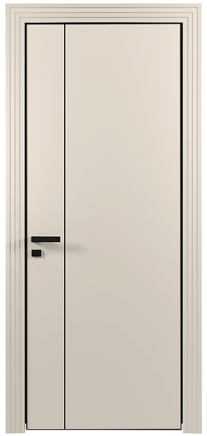 Межкомнатная дверь Piazza, Без стекла (ДГ), цвет - Бежевая эмаль (RAL 9010)