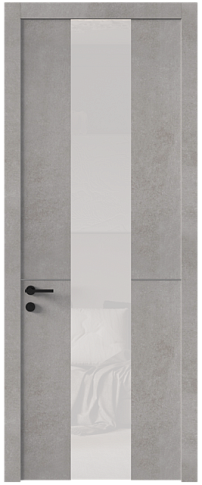 Дверь Tivoli / Тиволи Ж-3 Белый камень со стеклом