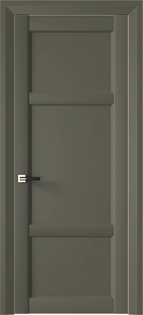 Межкомнатная дверь Siena Neo Classic Decoro, Без стекла (ДГ), цвет - Серый Мох эмаль (RAL 7003)