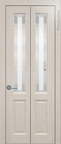 Дверь Dinastia Книжка Porta Classic Дуб шампань со стеклом